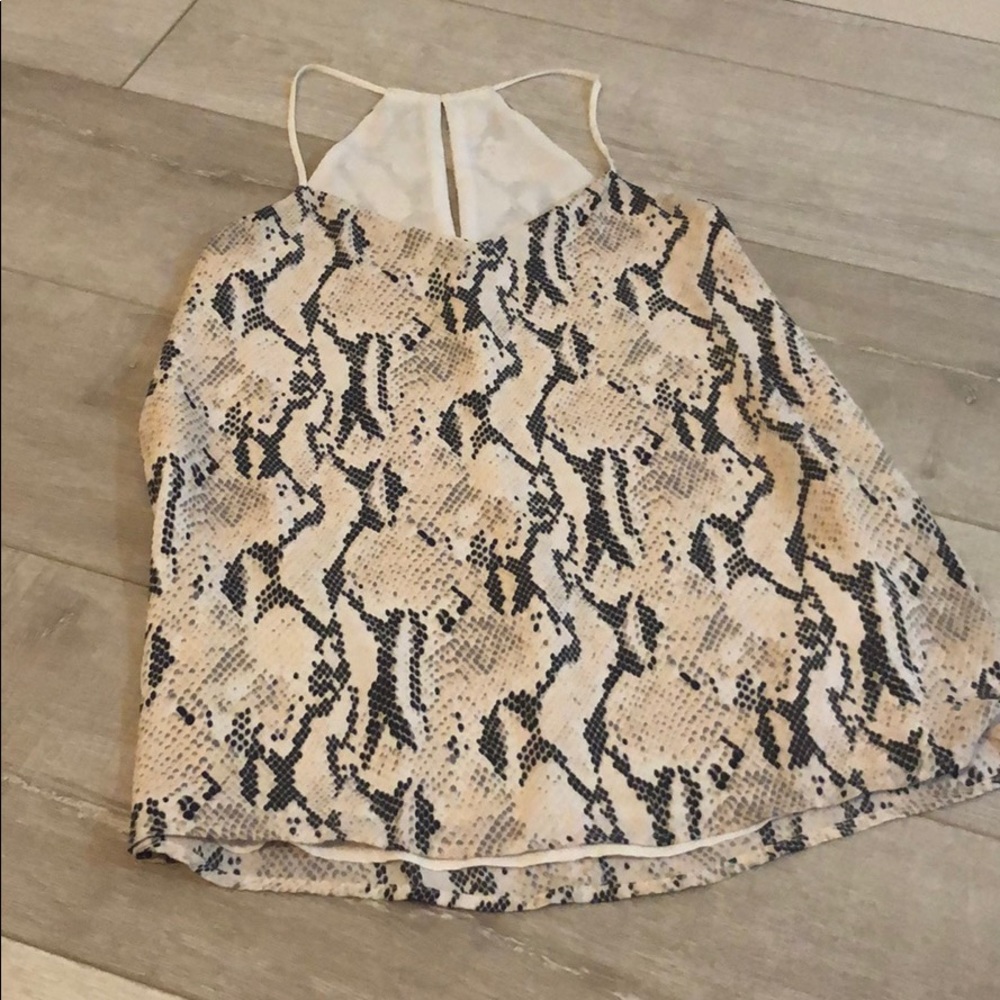 Express snake skin top